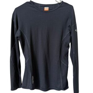 Icebreaker Black Long Sleeve Top Large